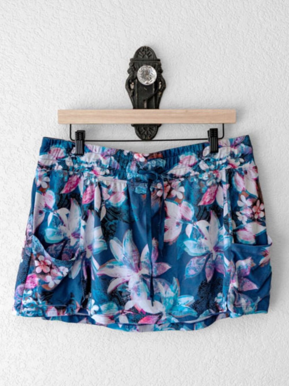 Enlighten Tropical Floral Skort XL Athletic Golf Tennis Skirt Shorts Pockets